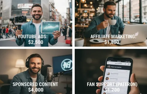 Realistic monthly income of a travel vlogger with 50k subscribers