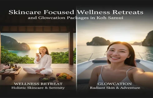 Skincare focused wellness retreats and glowcation packages in koh samui